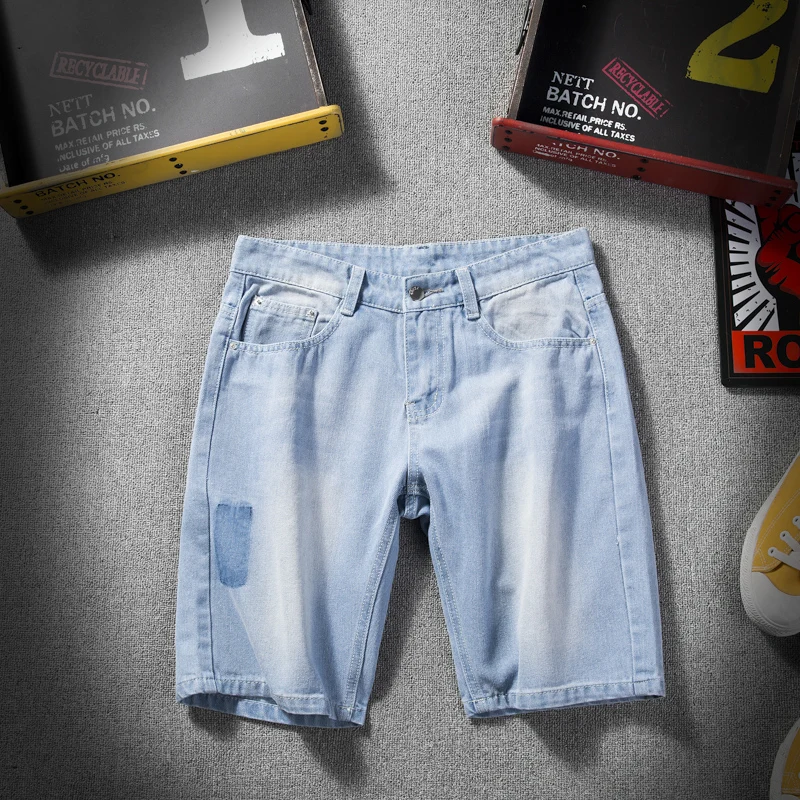 

summer shorts jeans men plus size men fat yards denim shorts male heren korte broeken