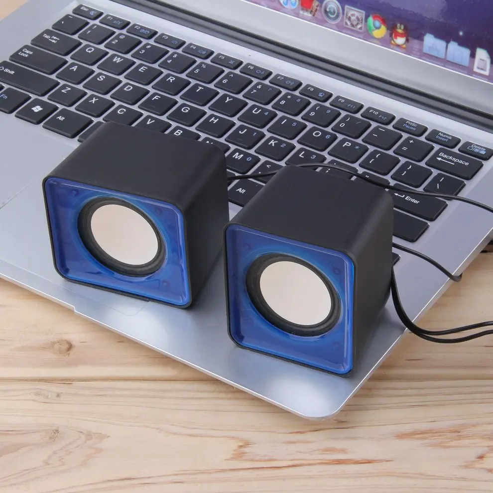 2 шт. Портативный USB 0 Мультимедиа настольный компьютер Тетрадь мини Динамик 3 5 мм
