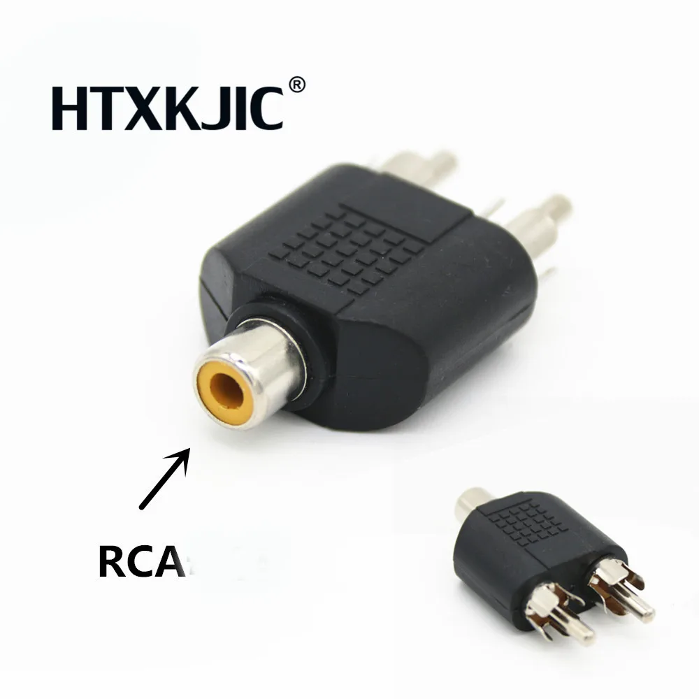 3 5 мм Штекерный разъем на 2 Двойной RCA гнездовой AV стерео/Женский мужской аудио