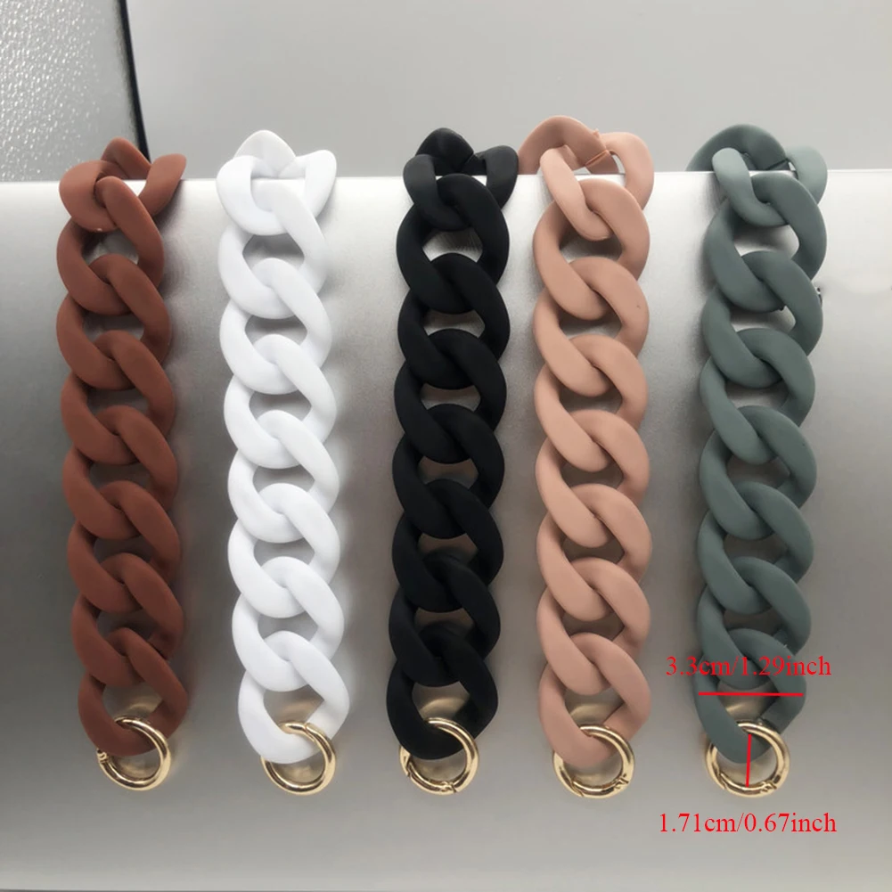 

30cm/41cm Bags Chain Belts Detachable Replacement Shoulder Strap Bag Fish Bone Acrylic Handbag Chain Strap Bands Bag Accessories