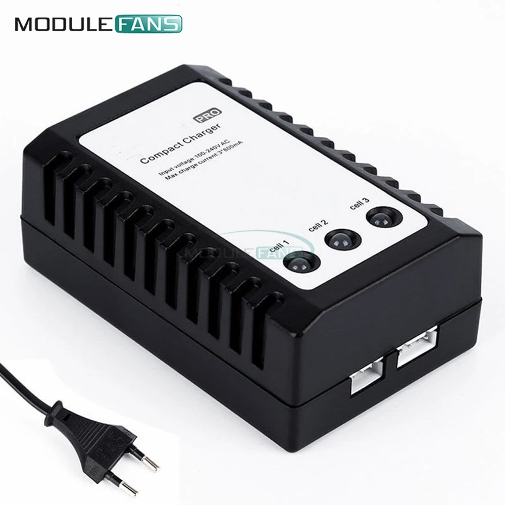 Профессиональное Компактное зарядное устройство 2S 3S Lipo балансирующее для