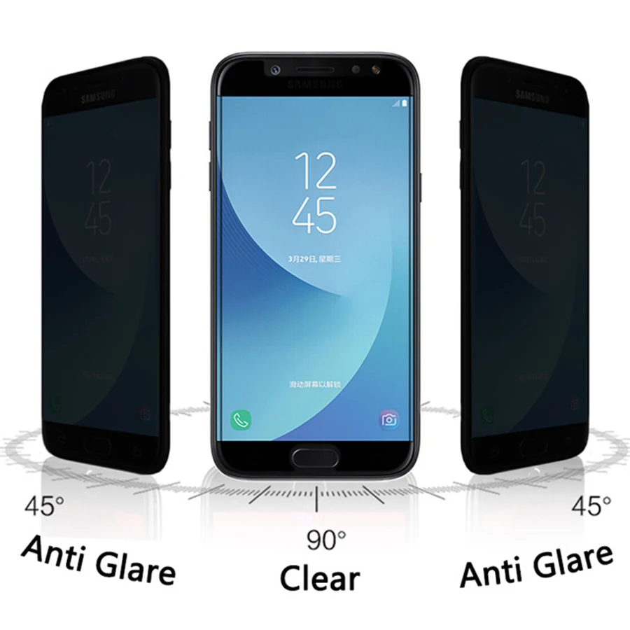 Anti peeping Privacy glass on For Samsung a6 2018 screenProtector Galaxy a8 6 plus tremp glas glaxy a6plus Protection Guard |