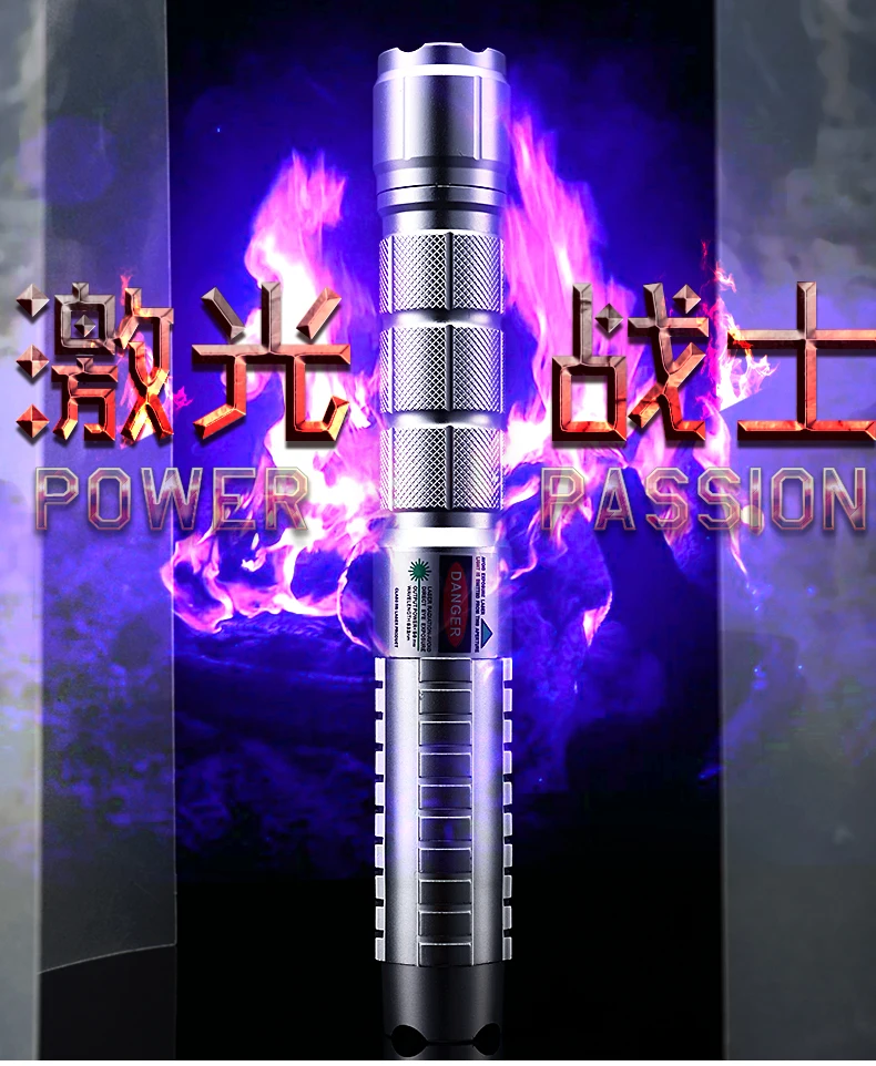 High power 450nm 50000m blue laser pointer 532nm green burning match/paper/dry wood burn Cigarettes+5 star caps |