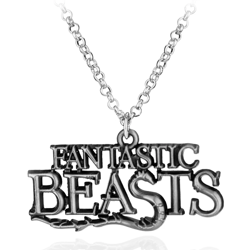 Металлическое ожерелье с логотипом Фантастические звери и где найти|cosplay jewelry|metal