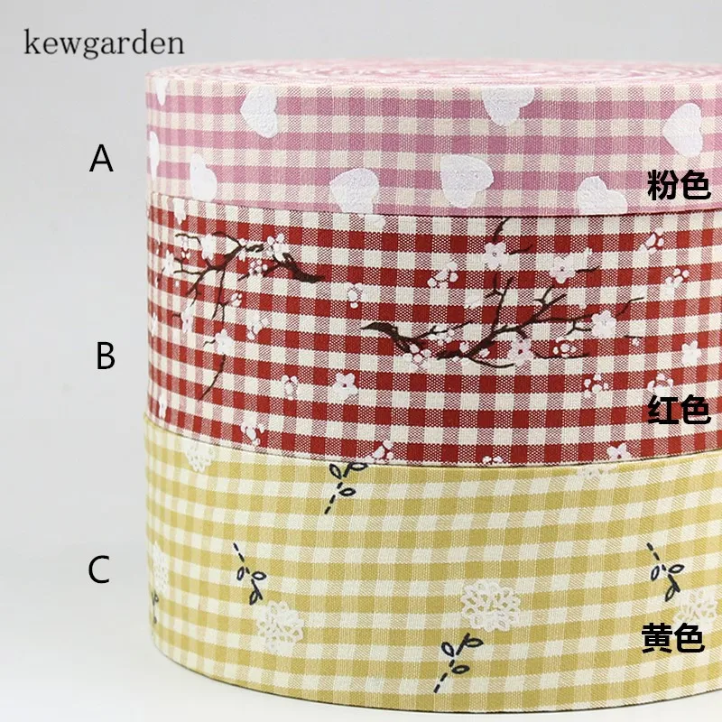 Kewgarden клетчатая цветочная ткань для обозначения яркости 50 мм 25 10 искусственная