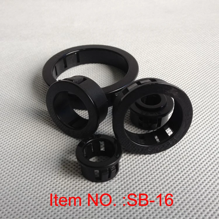 

SB-16 Nylon black cable protector hole plugs electrical wire grommets