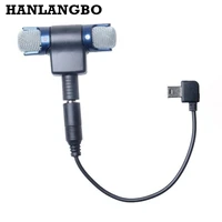 external stereo mic microphone for go pro accessories micro phone 3 5mm mini usb adapter cable for gopro hero 4 3 3 microfone