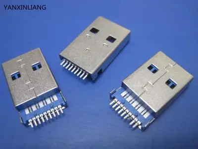 5 шт. USB 3 0 Type A штекер 9 Pin SMD 2 DIP PCB монтажный разъем| |