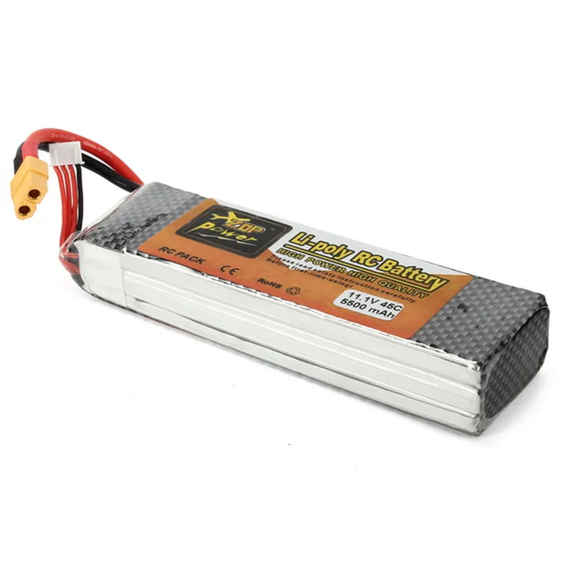 Горячее предложение! ZOP power 11 1 V 5500mAh 3S 45C Lipo батарея XT60 с пультом дистанционного