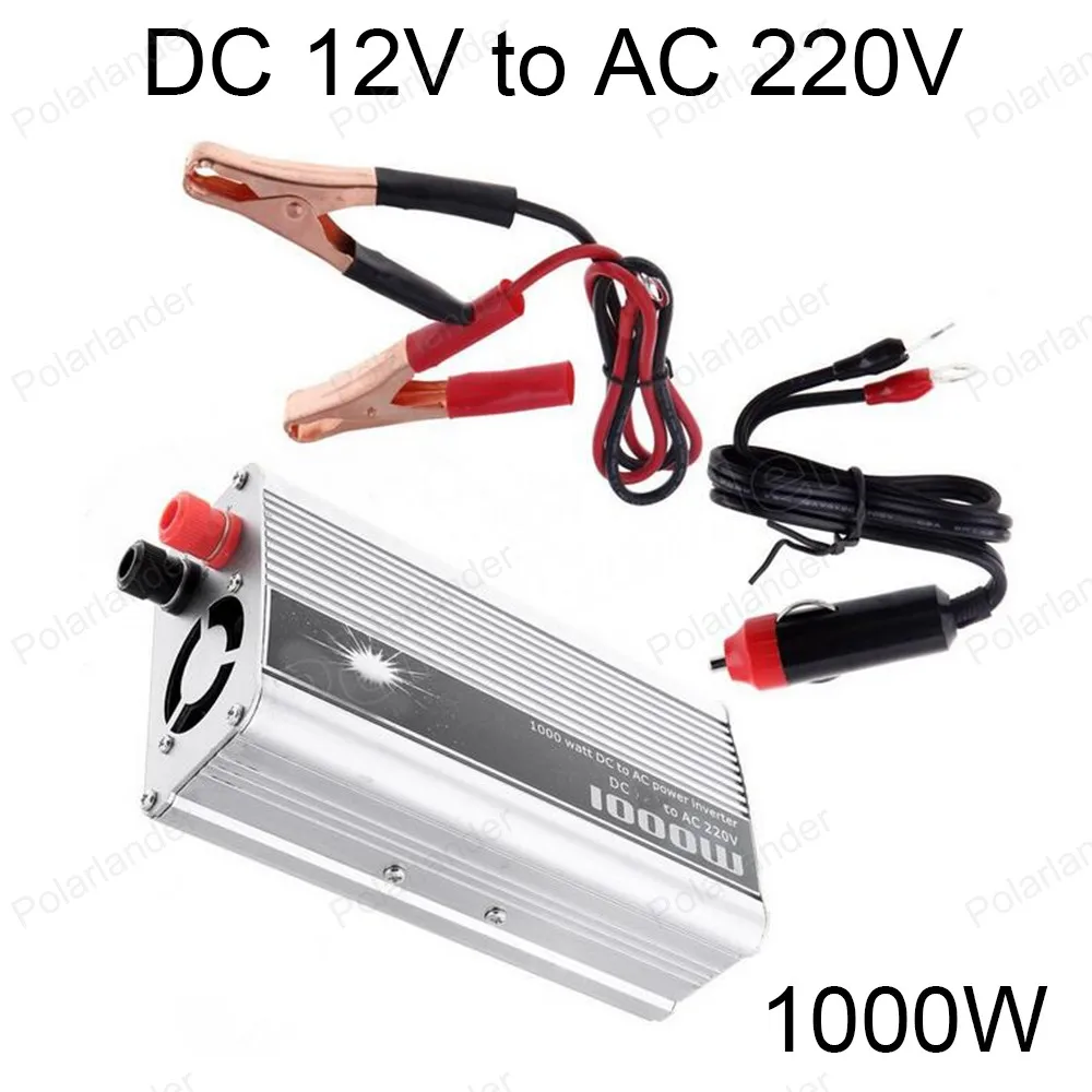 DC 24 В к AC 220 адаптер трансформатора переключатель Питание USB порт 1000 Вт автомобиля