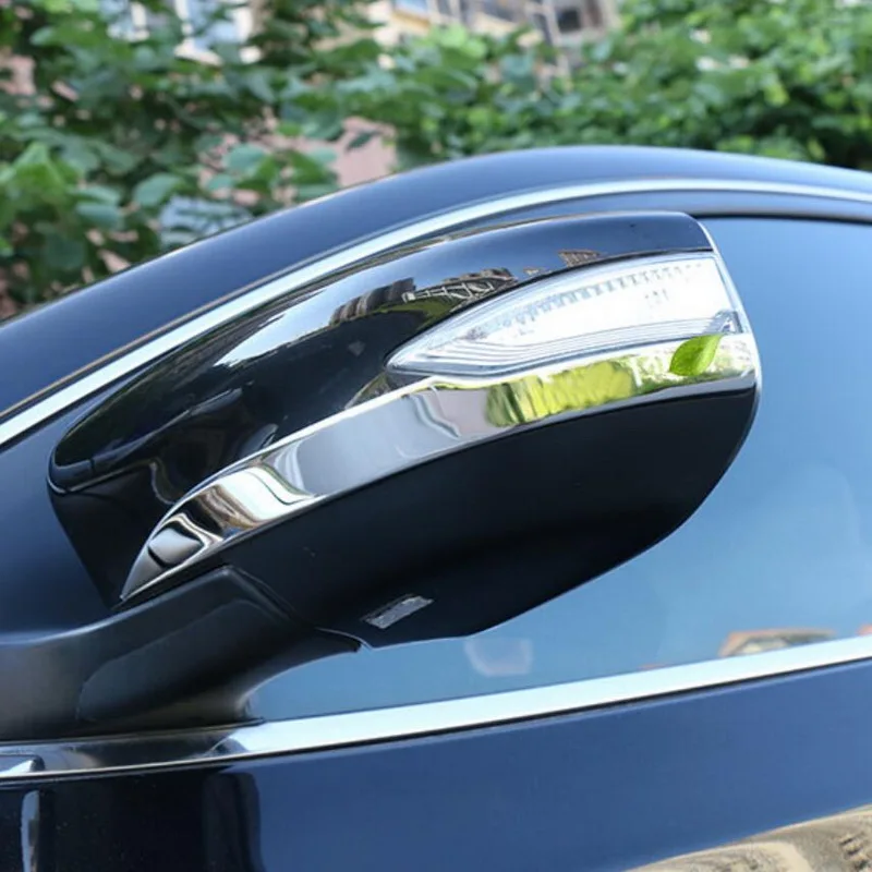 Tonlinker Чехлы наклейки для Nissan SYLPHY 2012-18 автомобильный Стайлинг 2 шт нержавеющая сталь зеркало заднего вида декоративные наклейки