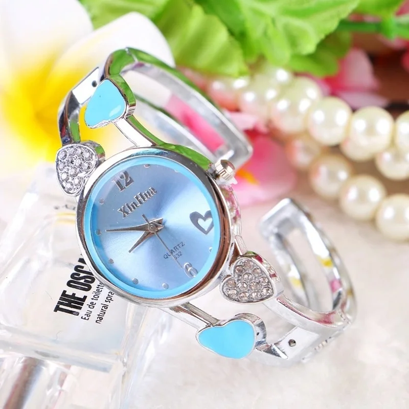 Лидер продаж высококачественные корейские часы с браслетом в форме сердца