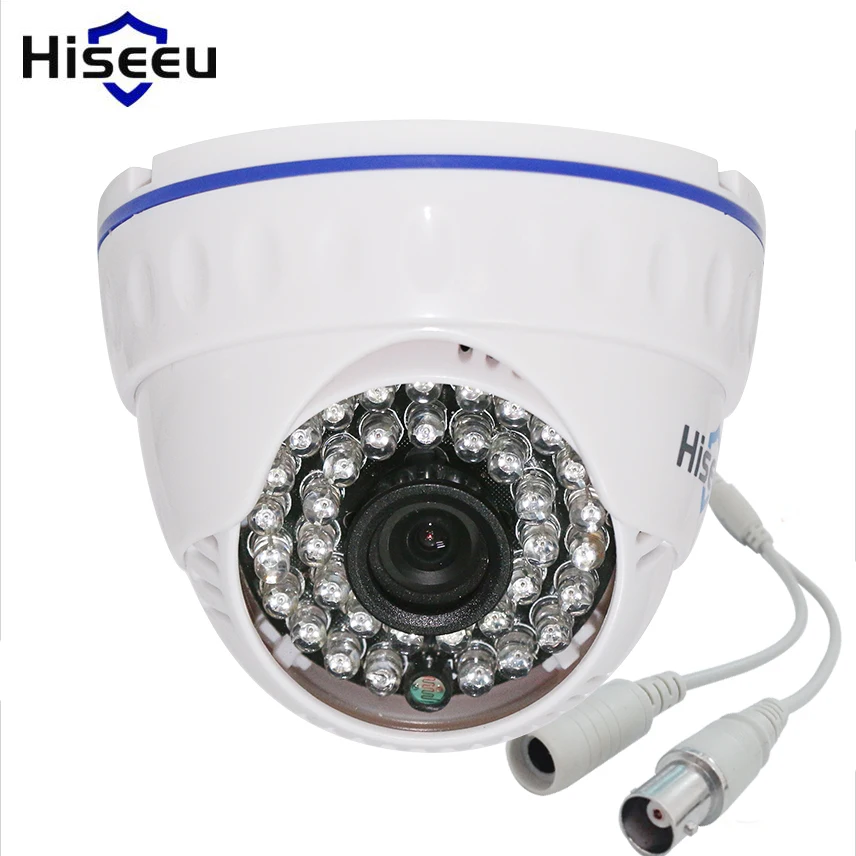 Hiseeu CMOS 800TVL 1000TVL камера видеонаблюдения мини-купольная безопасности аналоговая