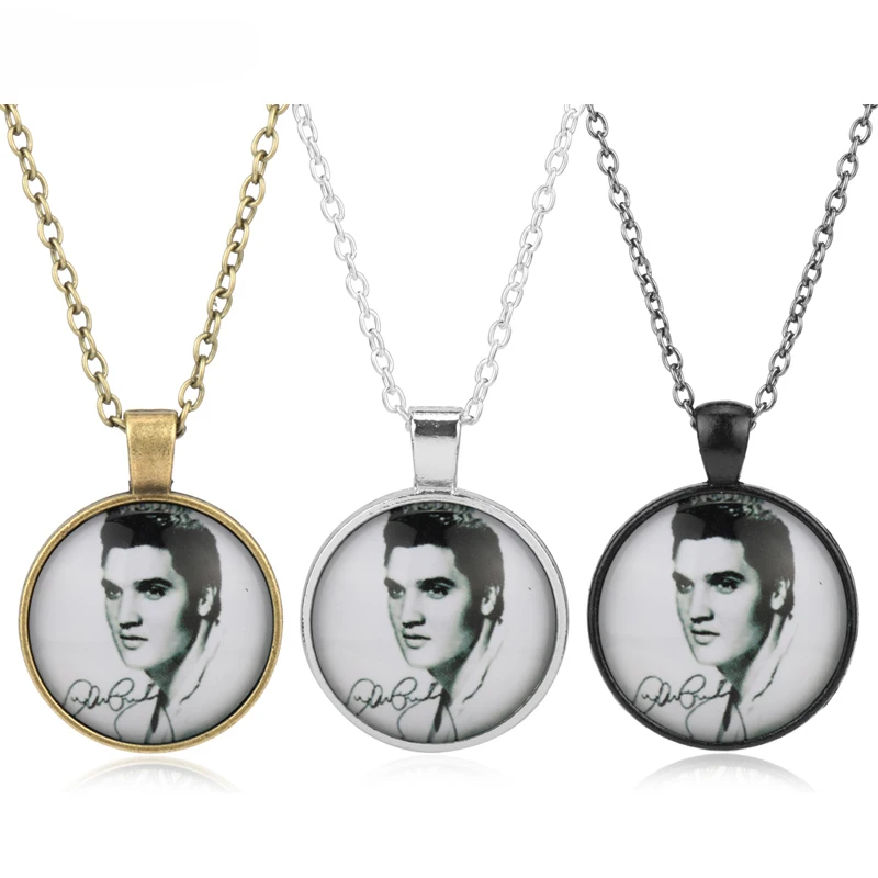 MOCHUN Love Elvis Presley карманные часы ожерелье женские медальон для девушек леди