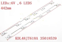 100 pieceslot original new led backlight bar strip for konka kdl48jt618a kdl48jt618u 35018539 35018540 6 leds6v 442mm new