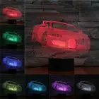 Bugatti гоночный спортивный автомобиль 3D лампа USB ночник светодиодный светильник многоцветный праздник рождественские подарки для детей мальчик игрушки подарки дисплей