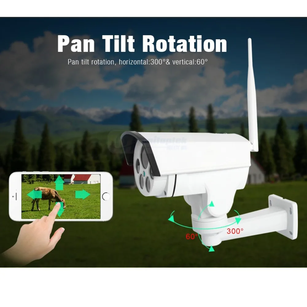 1080P 2MP 3g 4G SIM карта PTZ камера наружная PTZ HD камера Пуля Беспроводная IR 50 м 5X/10X зум Автофокус CCTV Видеокамера