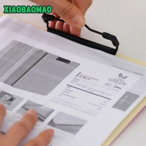 Многофункциональная папка для файлов A4 карамельных цветов пластиковая бумаг с