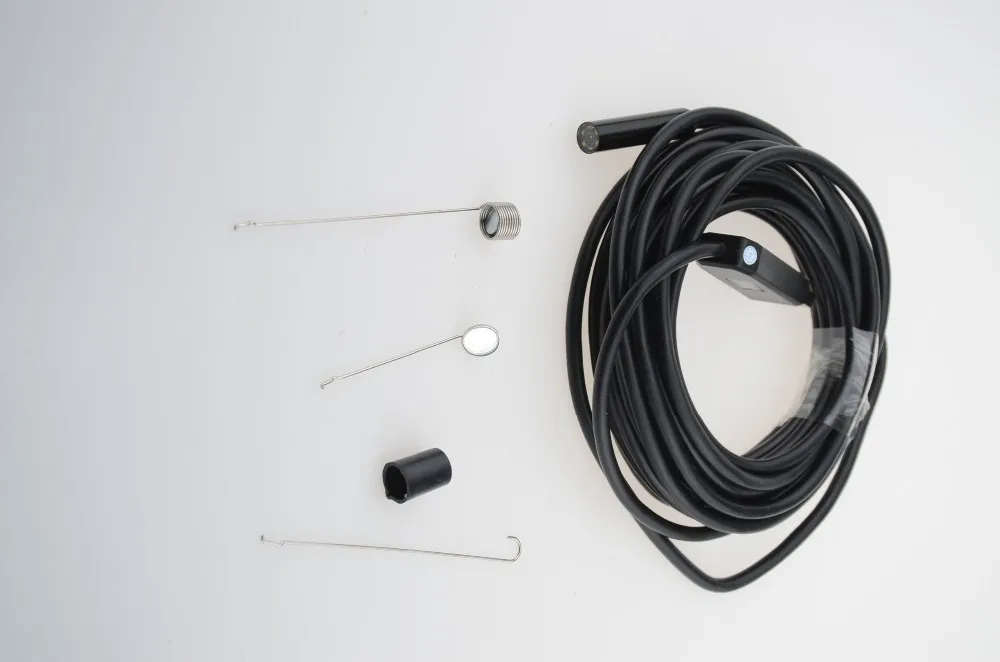 Free Shipping 1pc/lot 9mm 5m USB Endoscope Inspection Camera 6LED IP66 Waterproof High resolution Side-view Mirror IC5H | Безопасность и