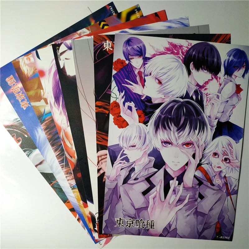 

8*(42x29cm)NEW Tokyo Ghoul posters Anime posters Wall Stickers Tokyo Ghoul anime around poster gift