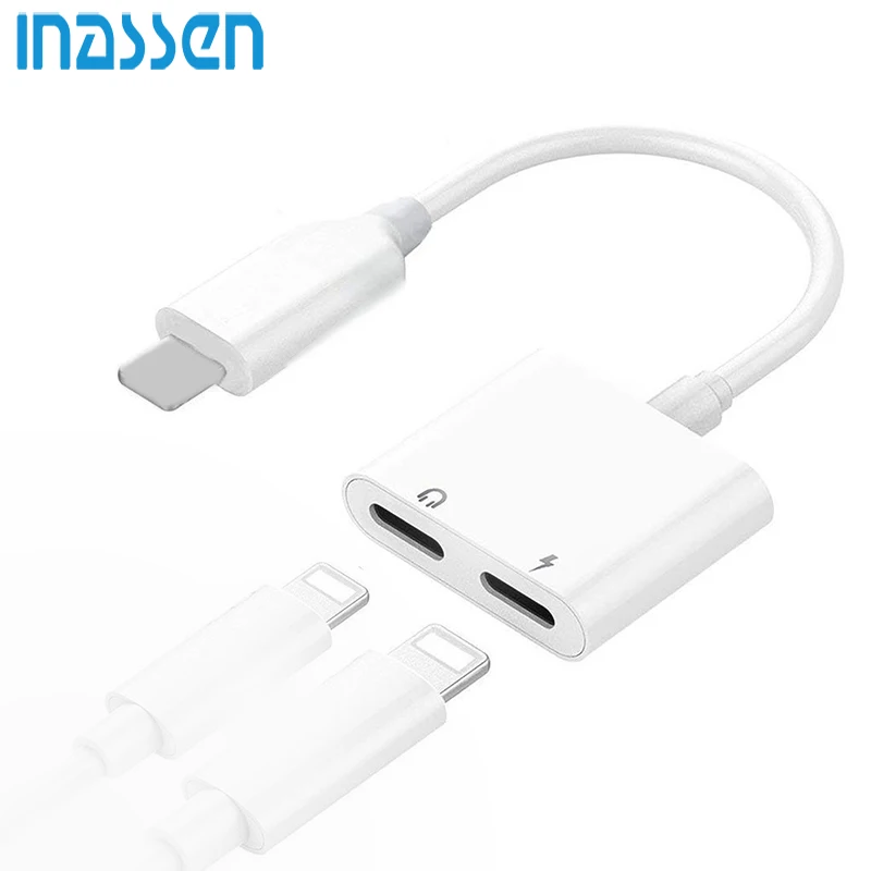 Для iPhone 7 адаптер для Lightning разветвитель аудио разъем X 8 Plus наушники зарядное