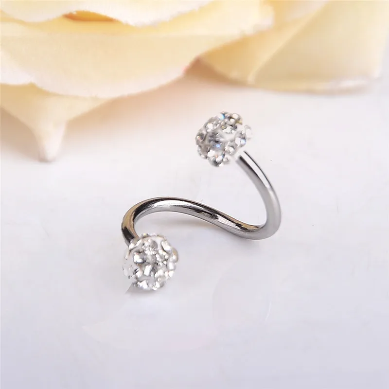 Серьги гвоздики из хирургической стали серебристого цвета|earrings body jewelry|body jewelrynose