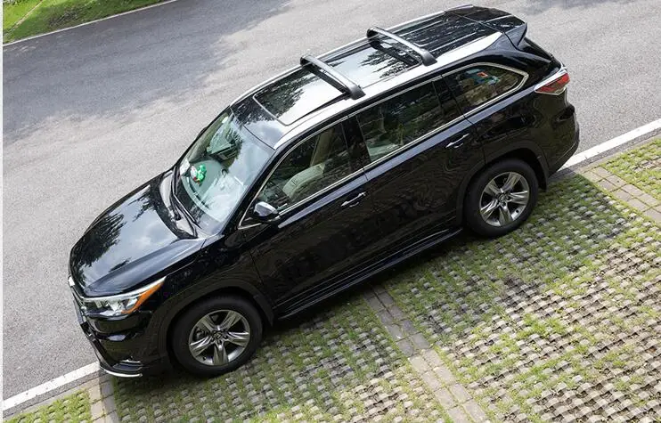 Поперечный багажник для Toyota Highlander 2015 2019 высококачественные алюминиевые рейки