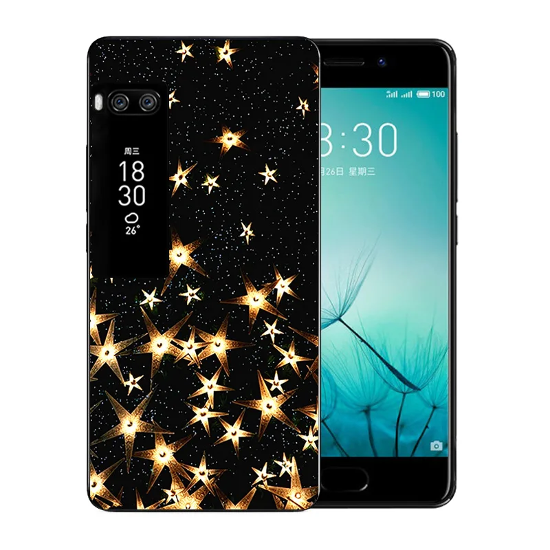 For Meizu pro 7 Phone Case Volcanic Pattern Soft TPU Luxury Silicone Capa Silicon Full Protection Shell |