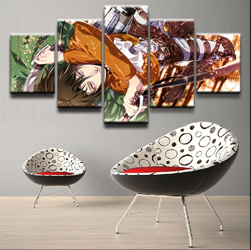 Печать на холсте фотографии Wall Art Для Украшения в спальню рамки 5 шт. для косплея