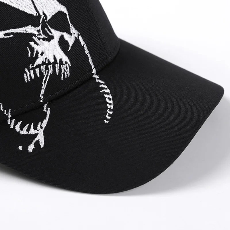 IOTTG Street Стиль череп вышивка мода Snapback Hat 100% хлопок Бейсбол Кепки Открытый Хип хоп