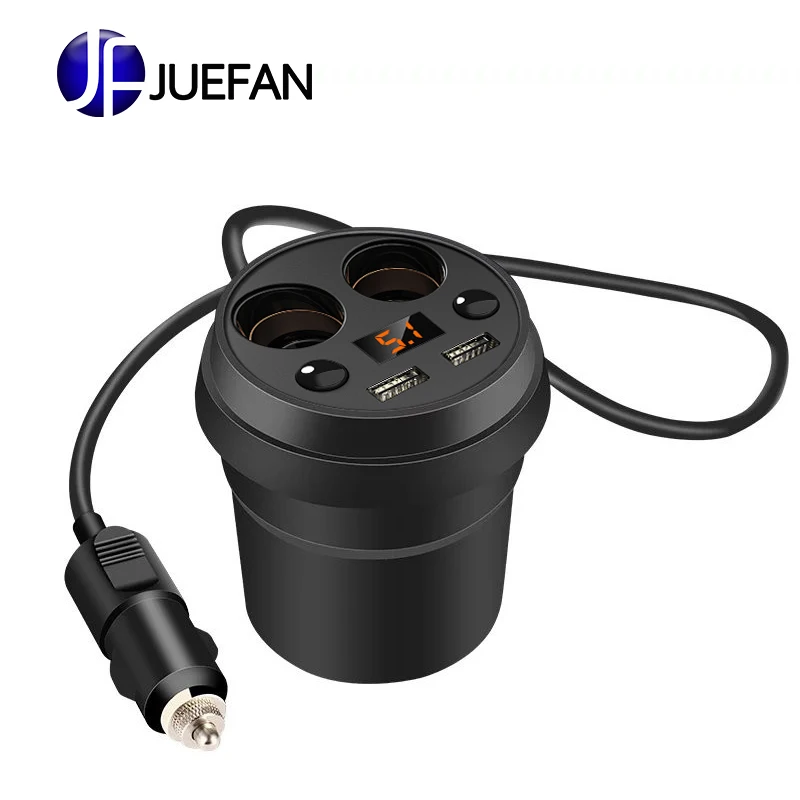 Двойной Переходник USB для зарядки в машине с независимым переключателем