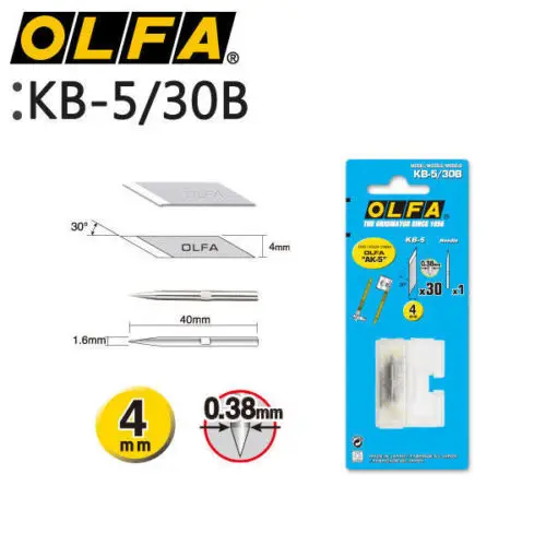 Фото Нож OLFA KB-5/30B 30 Blade Art/design и 1 Полезная игла подходит для AK-5 Инструменты Нож OLFA KB-5/30B 30 Blade Art/design и 1 Полезная игла подходит для AK-5 Инструменты