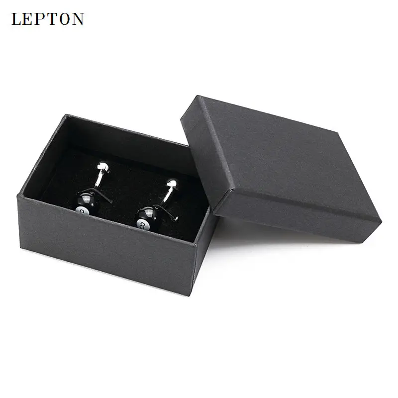 Мужские ювелирные изделия черные 8 Бальные запонки Горячая Распродажа