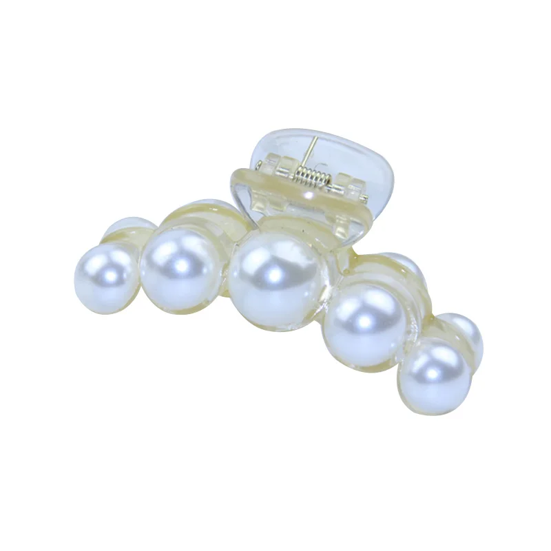 1 Pcs Faux Pearl Jaw Clips Women Hair Ponytail Claw Clip Hairpin Clamps M8694 | Украшения и аксессуары