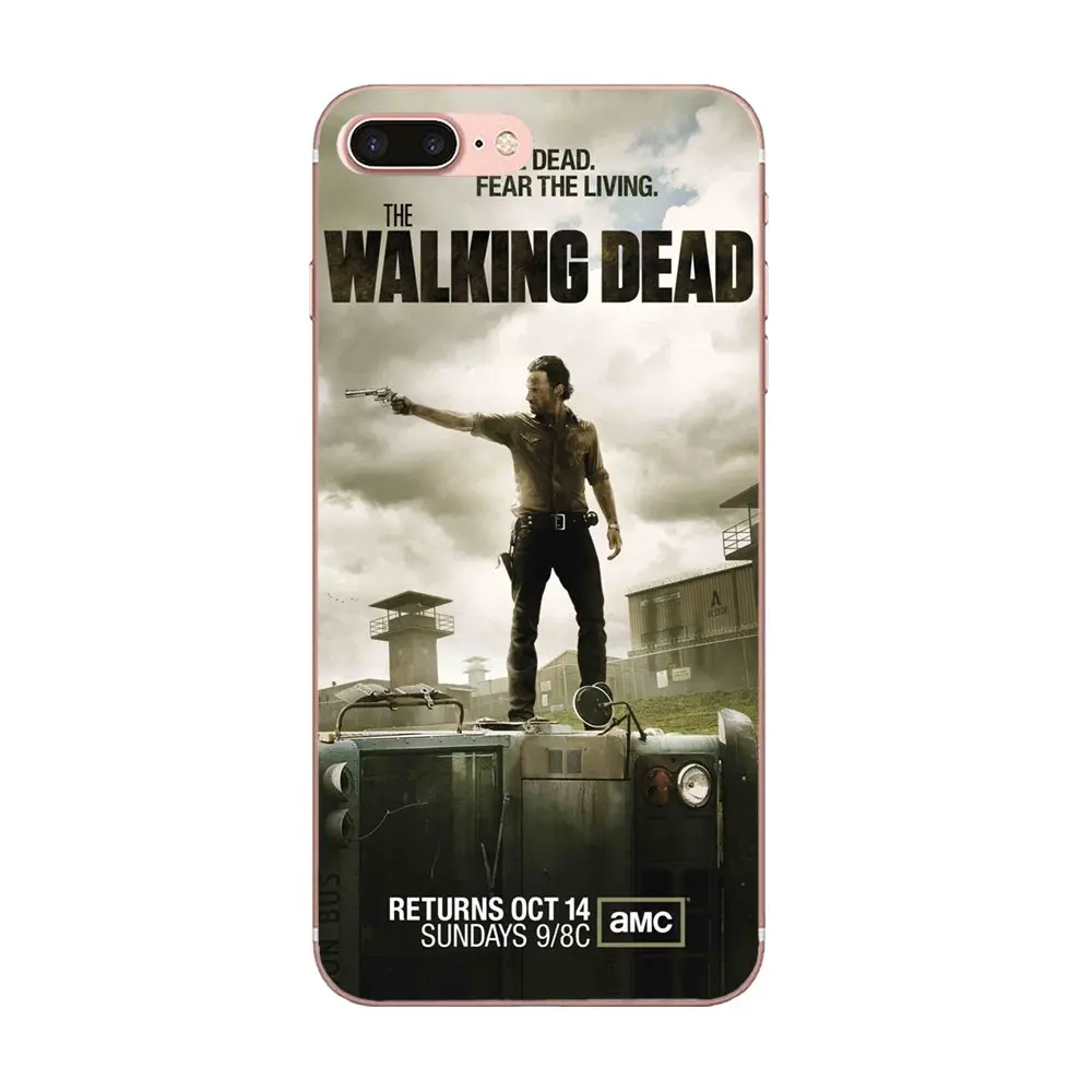 Мягкий мобильный телефон для Sony Xperia Z Z1 Z2 Z3 Z4 Z5 compact Mini M2 M4 M5 T3 E3 E5 XA XA1 XZ Premium The Walking Dead