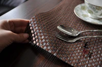 freeshipping thick pvc heat insulation dining table mat placemat washed disc bowl coasters waterproof cloth slip resistant pad