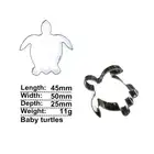 Формы для вырезания печенья в форме маленьких черепашек, 3 шт., инструменты для выпечки, мягкие искусственные украшения для торта.