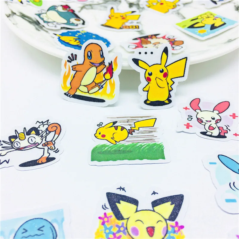 38 шт. милые бумажные наклейки с монстрами для животных творчества и скрапбукинга