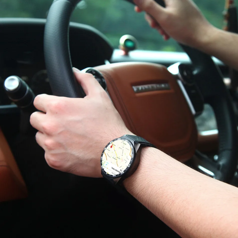 FREZEN Kingwear KW88 Android 5 1 Смарт часы 3g WI FI 39 дюймов SmartWatch телефон Mtk6580 Nano SIM монитор
