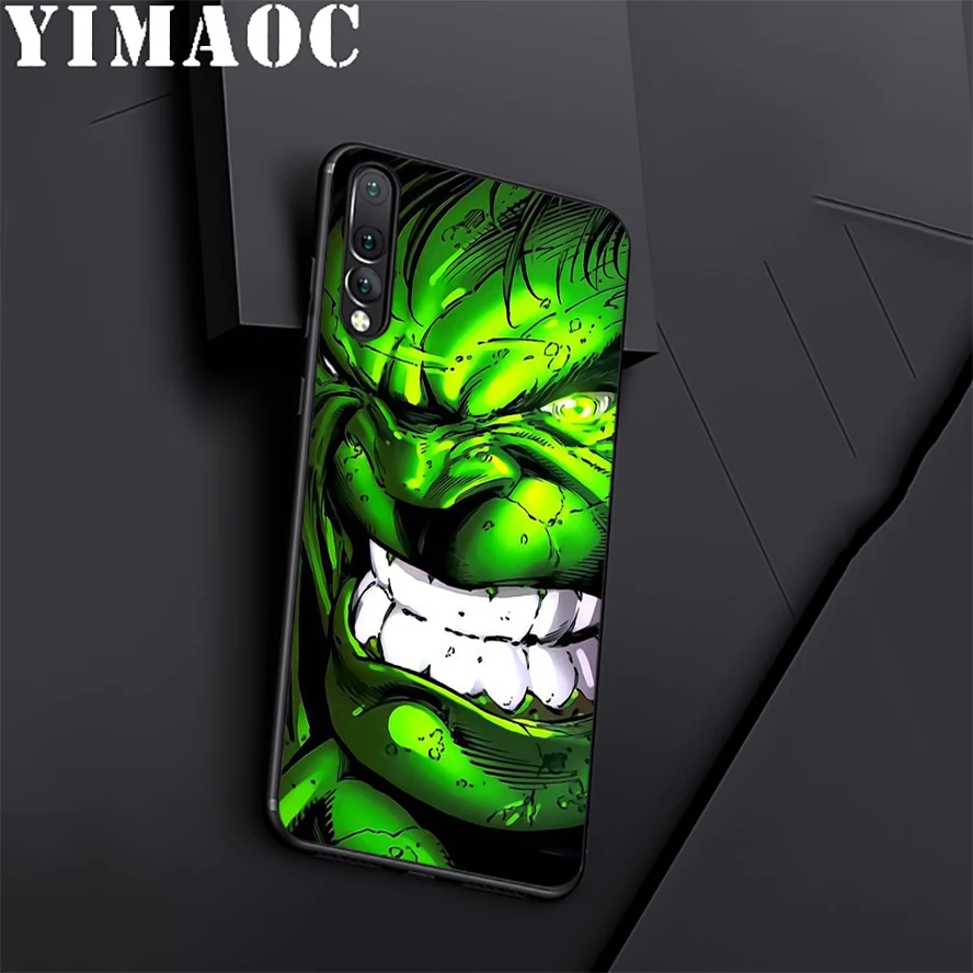 YIMAOC "Халк" "супергерой Зеленый силиконовый чехол для huawei Honor Коврики 10 P20 P10 P9