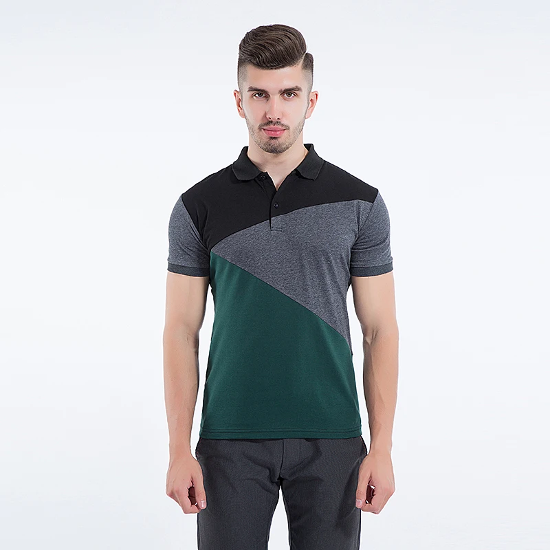 Модные мужские повседневные футболки облегающая футболка с коротким рукавом