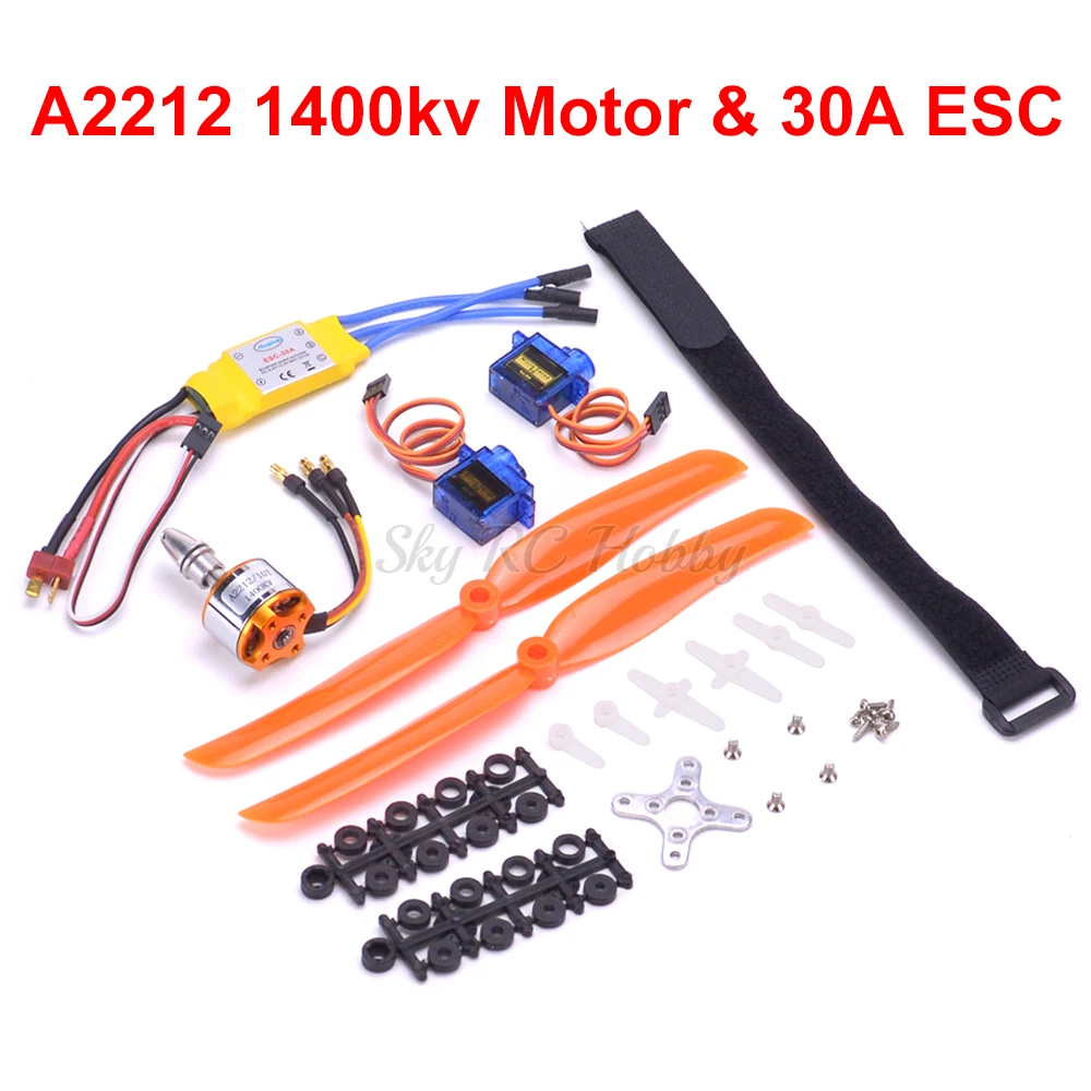 A2212 2212 1400KV бесщеточный двигатель 30A ESC Мотор SG90 9G Micro Servo 8060 Пропеллер для FPV RC