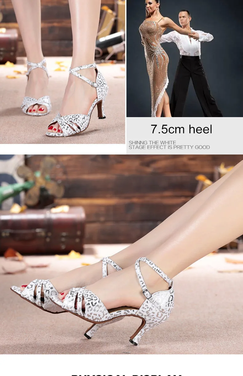 Damen Schuhe женские сандалии для девочек профессиональные купоны для скидки Сальса 6 см/7,5 см/8,5 см бальные туфли для латинских танцев