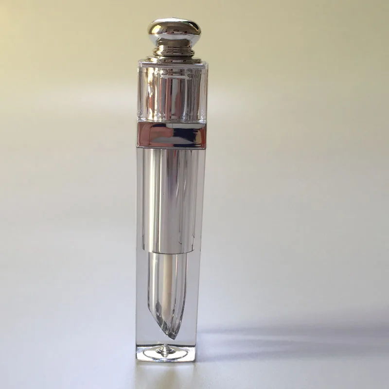 Флакон для губ пустой элегантный прозрачный золотистый розовый 6 шт.|lipgloss tube|empty