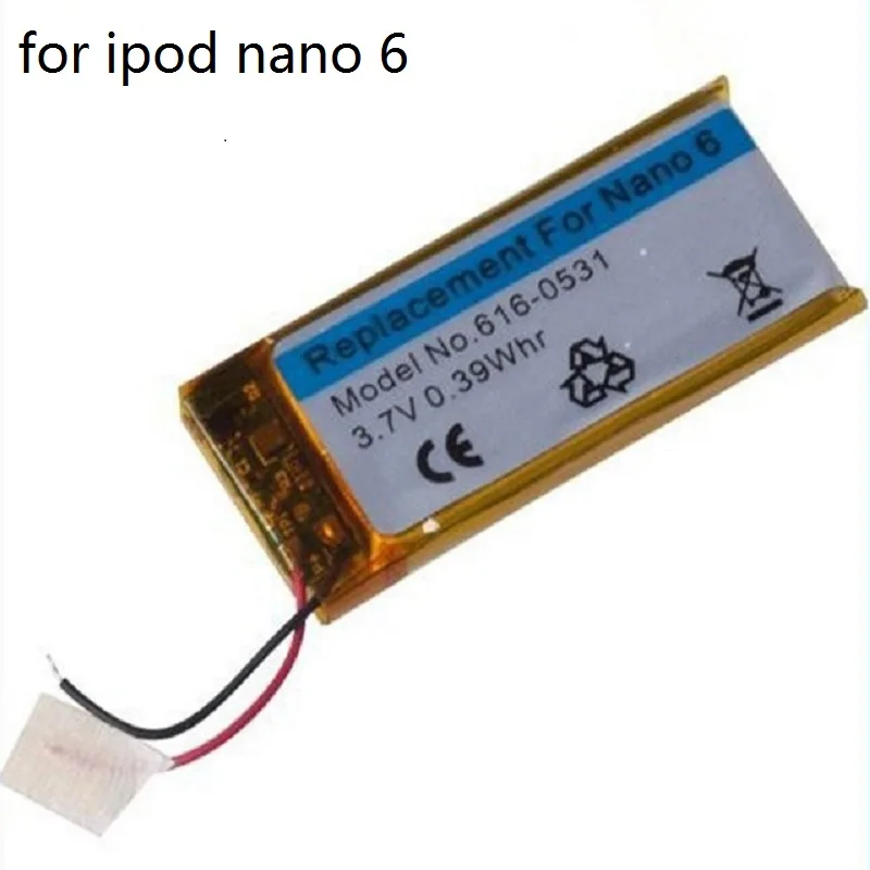 

Сменный литий-ионный аккумулятор 3,7 в 330 мАч для iPod Nano 6 6-го поколения 8 ГБ 16 ГБ