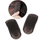 2 шт. базовые вставки для волос, невидимые шпильки для волос, дышащий коврик для челки, заколки для волос, черный, кофейный цвет, набор инструментов для волос принцессы, увеличивающий объем