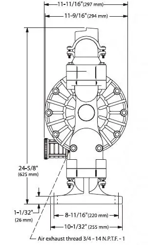 96391 Ingersoll Rand Аро PRO серии " 666250-144-C двухдиафрагменная насосы мембрана Santoprene