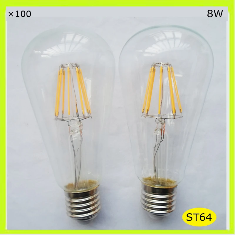 Лампа светодиодная в стиле ретро 100 120 В 220 8 Вт 230 В|bombilla e27|led retrocold white |
