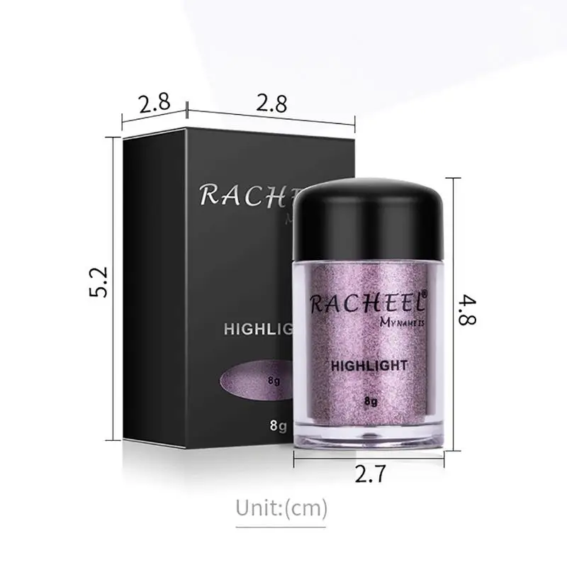 RACHEEL одноцветные Металлические тени для век пудра осветляющая хайлайтер глаз