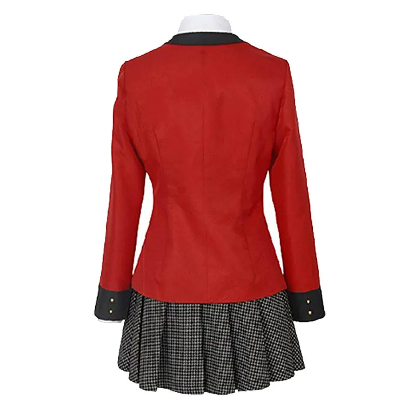 Аниме Kakegurui компульсивный игрок Runa Yomozuki Косплей Костюм Школьная форма для
